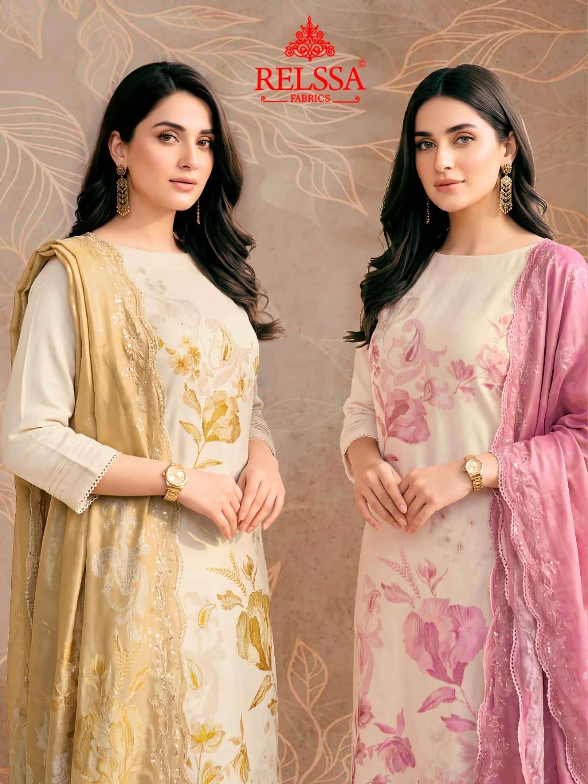 Relssa Fabrics Zoya Pashmina Woolen Dress Material