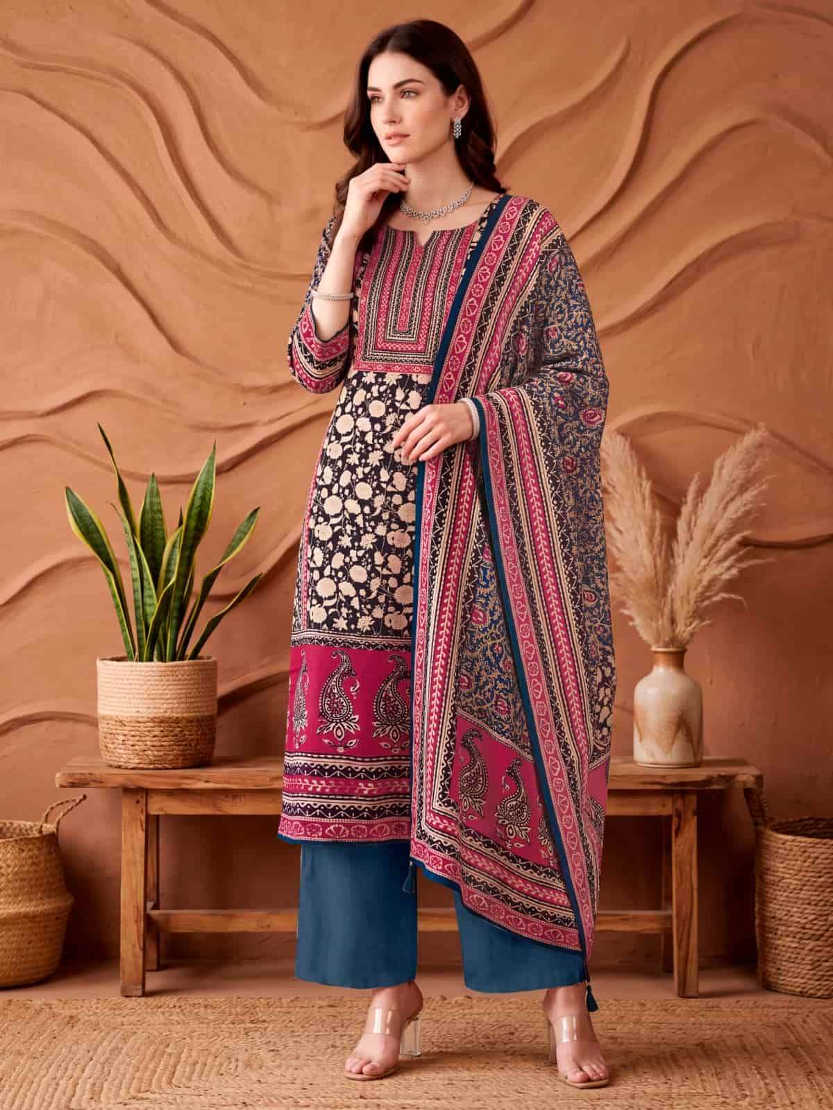 Relssa Fabrics Gaji Satin Vol 3 Fancy Satin Dress Material