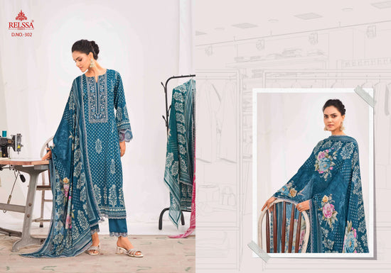 Relssa Fabrics Kenny Vol 3 Superior Cotton Embroidered Salwar Suit Set