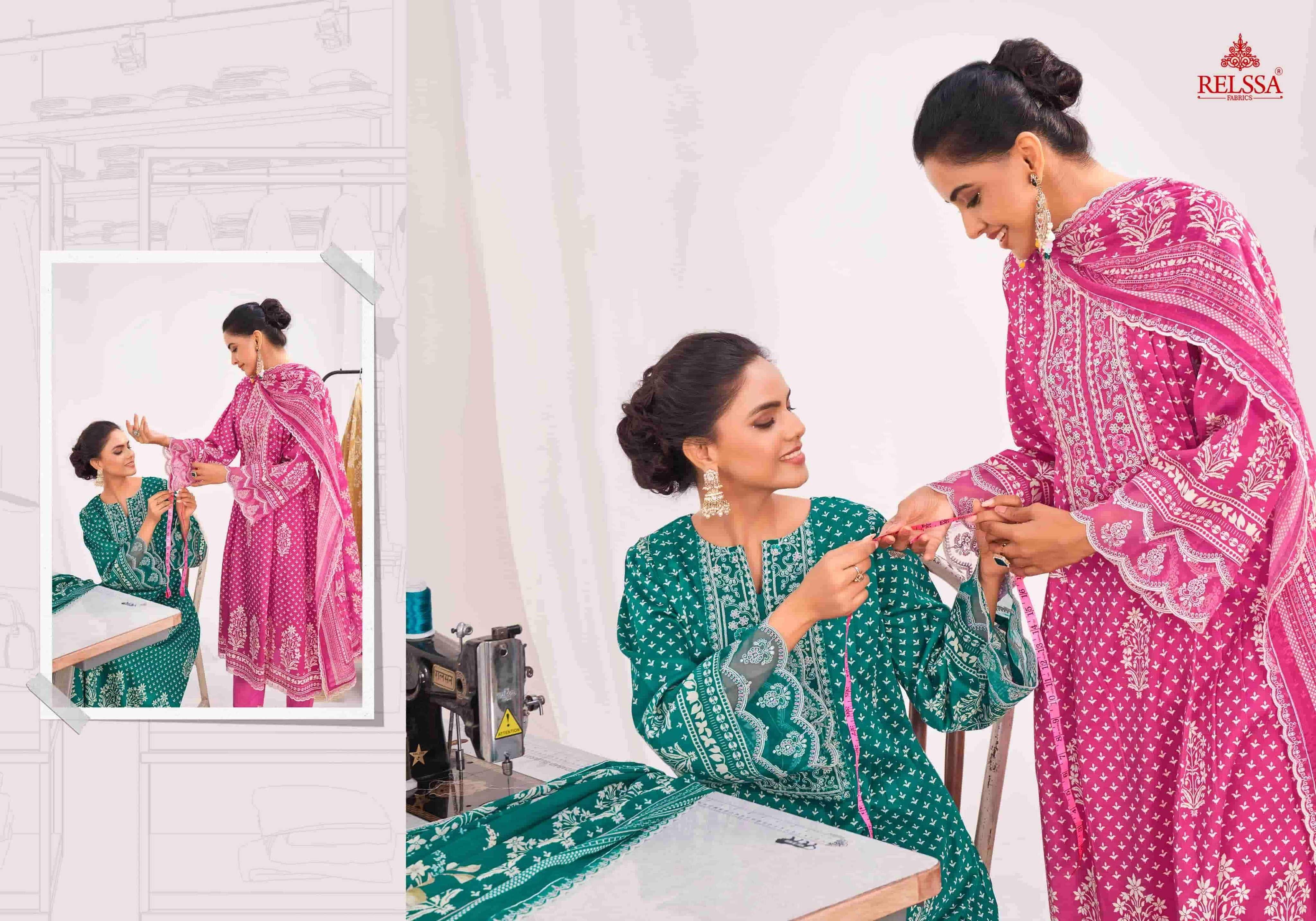 Relssa Fabrics Kenny Vol 3 Superior Cotton Embroidered Salwar Suit Set
