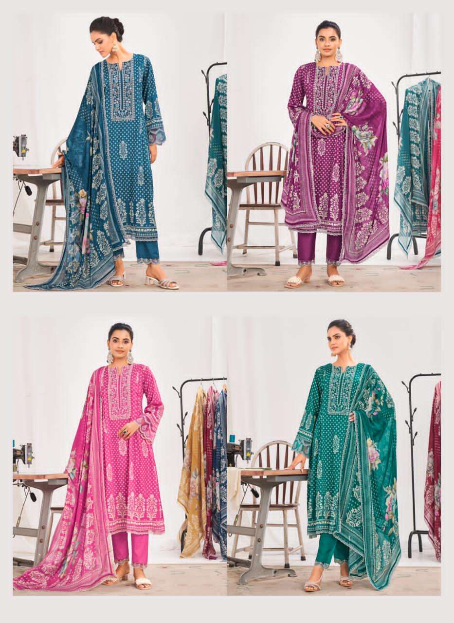 Relssa Fabrics Kenny Vol 3 Superior Cotton Embroidered Salwar Suit Set