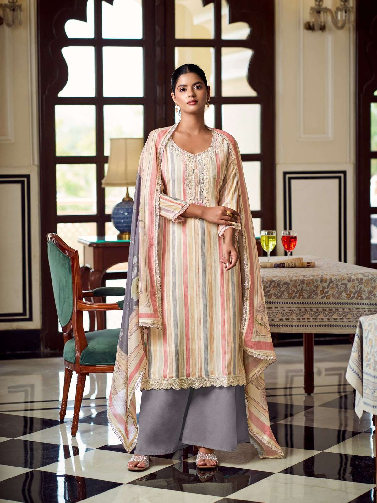 Relssa Fabrics Khush Vol 6 Fancy Fabric Dress Material