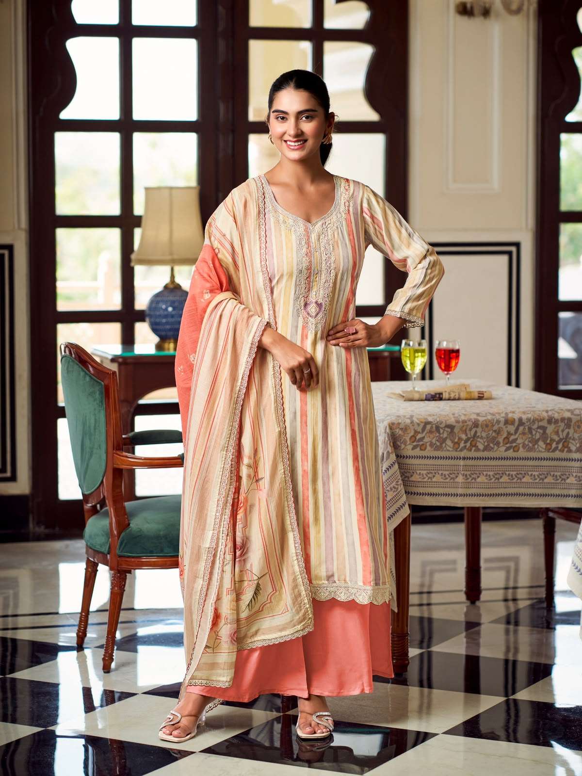Relssa Fabrics Khush Vol 6 Fancy Fabric Dress Material