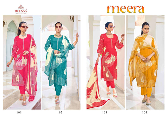 Relssa Fabrics Meera Makali Handwork Designer Salwar Suit Set