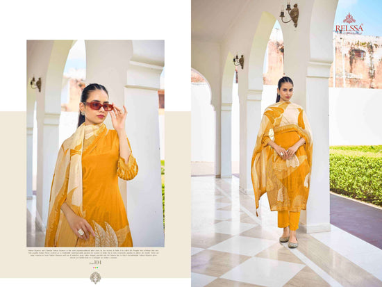 Relssa Fabrics Meera Makali Handwork Designer Salwar Suit Set