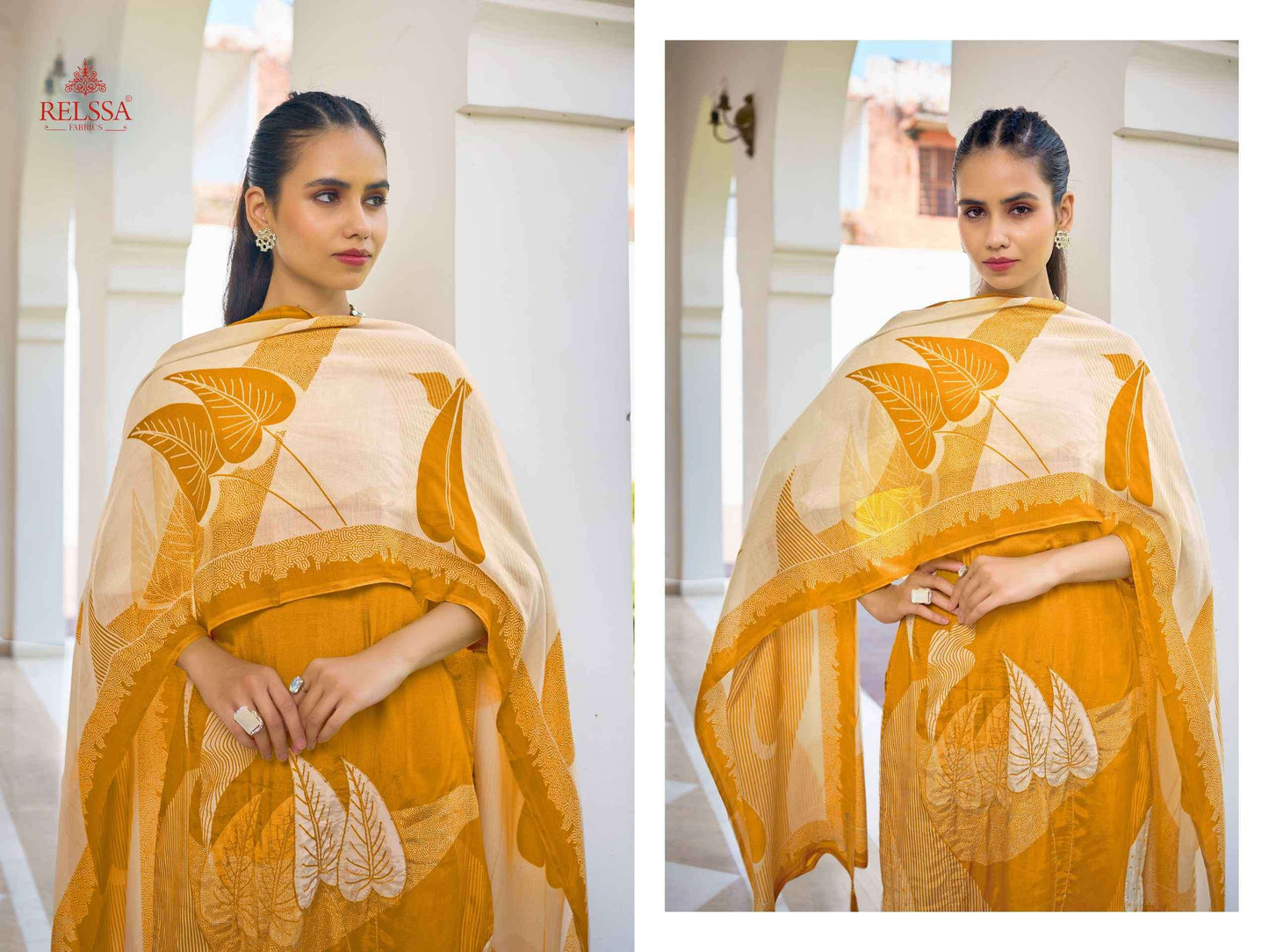 Relssa Fabrics Meera Makali Handwork Designer Salwar Suit Set