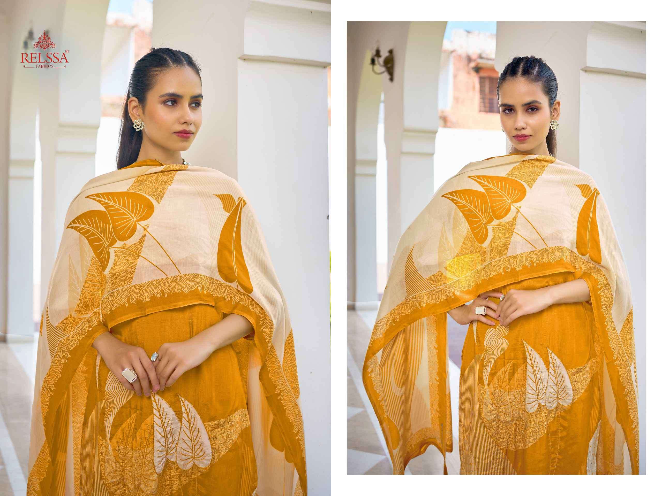 Relssa Fabrics Meera Makali Handwork Designer Salwar Suit Set