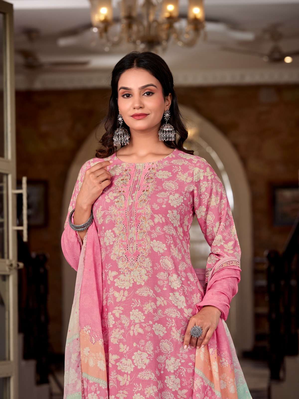 Relssa Fabrics Odhani Vol 3 Masakali Embroidered Dress Material