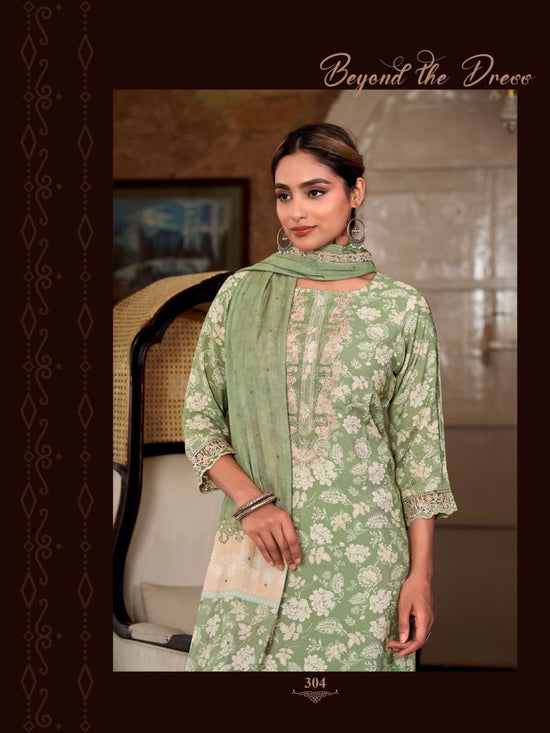 Relssa Fabrics Odhani Vol 3 Masakali Embroidered Dress Material