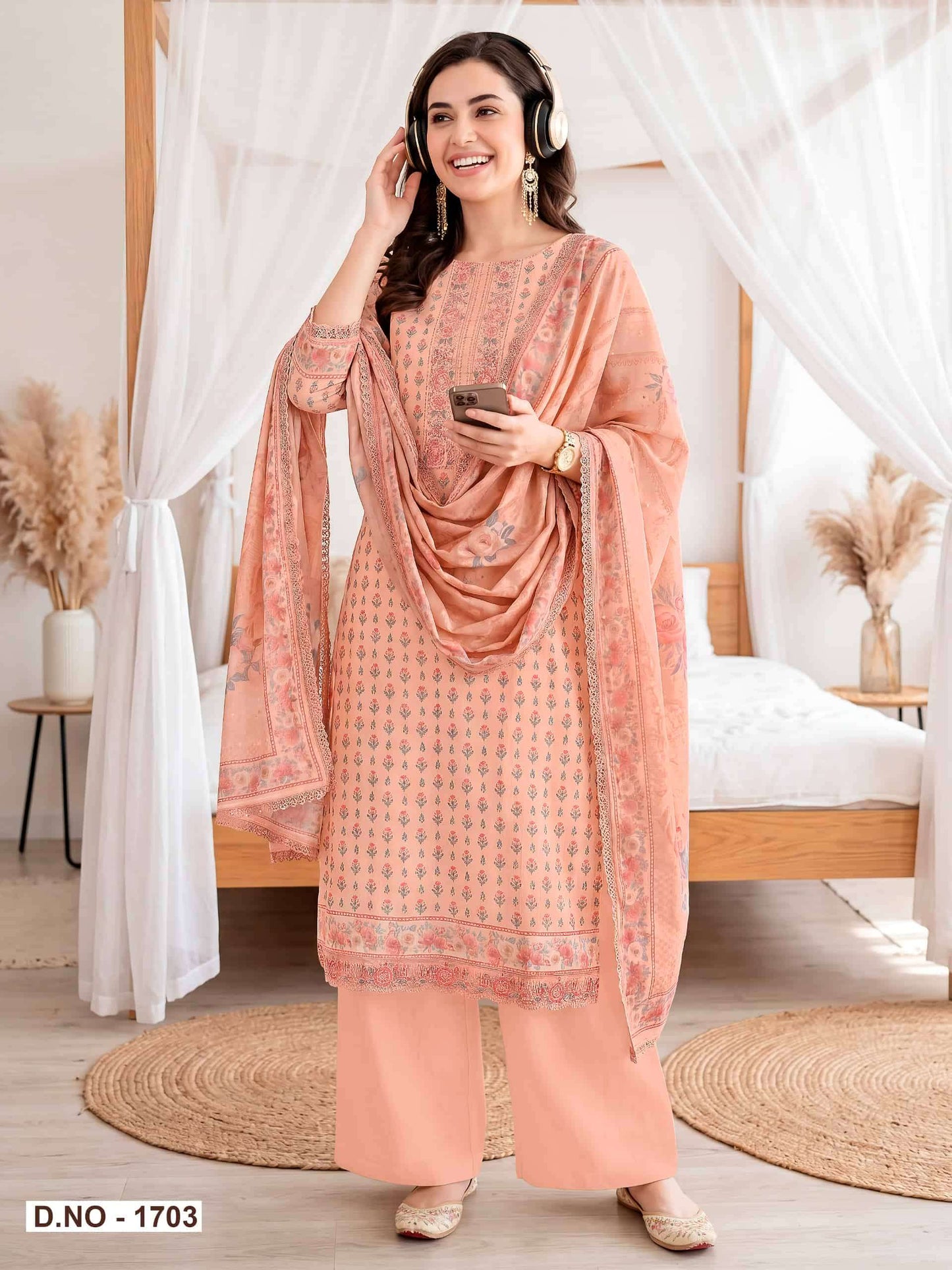 Relssa Fabrics Rubina Vol 17 Superior Cotton Dress Material