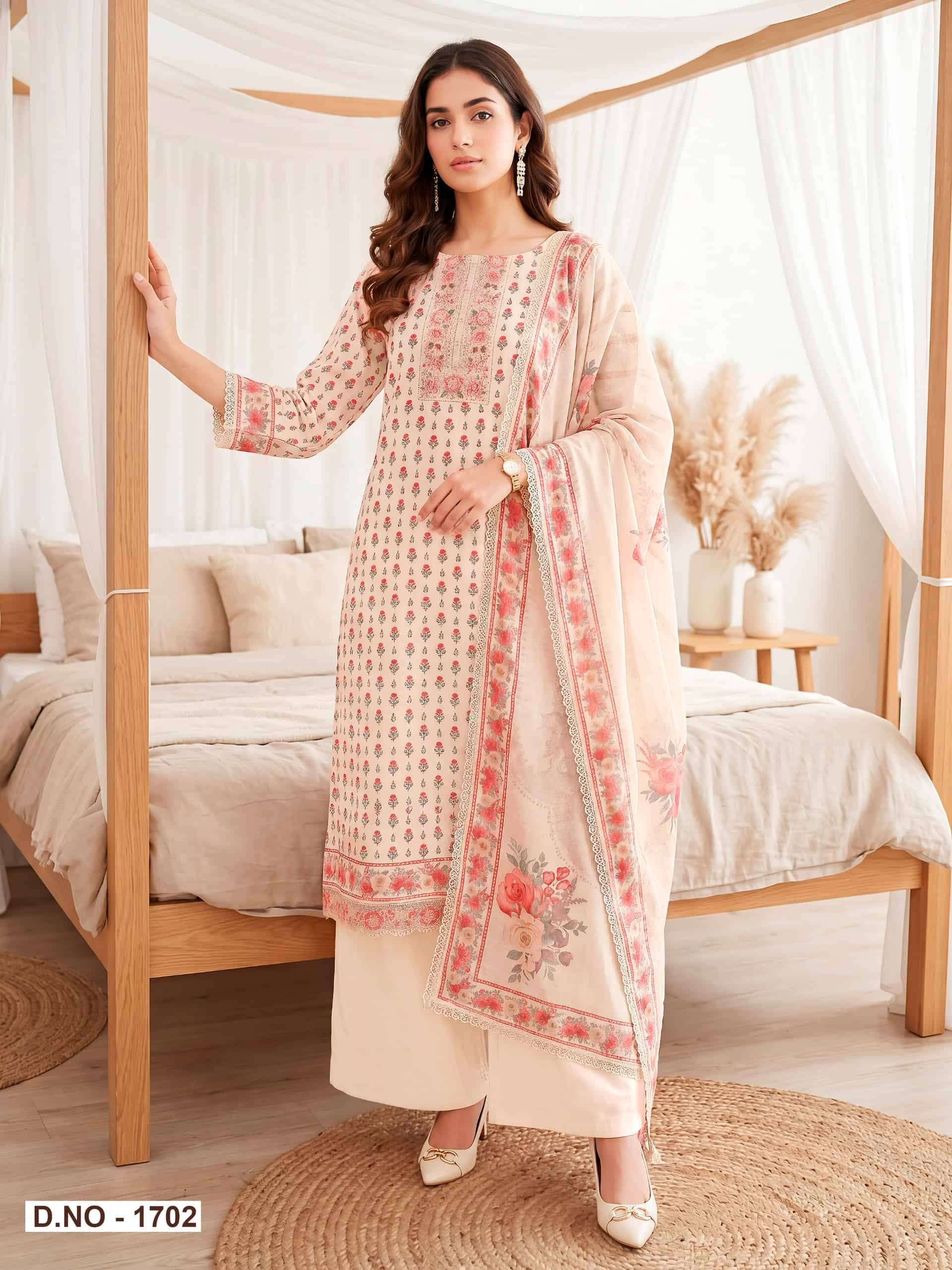 Relssa Fabrics Rubina Vol 17 Superior Cotton Dress Material