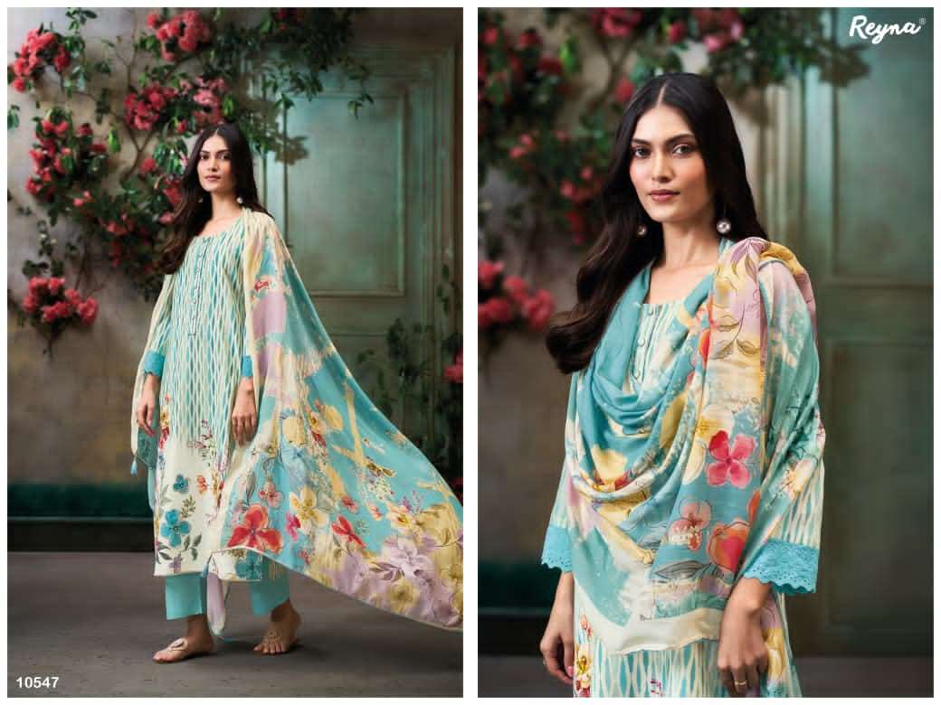 Reyna Brid Of Paradise Cotton Dress Material
