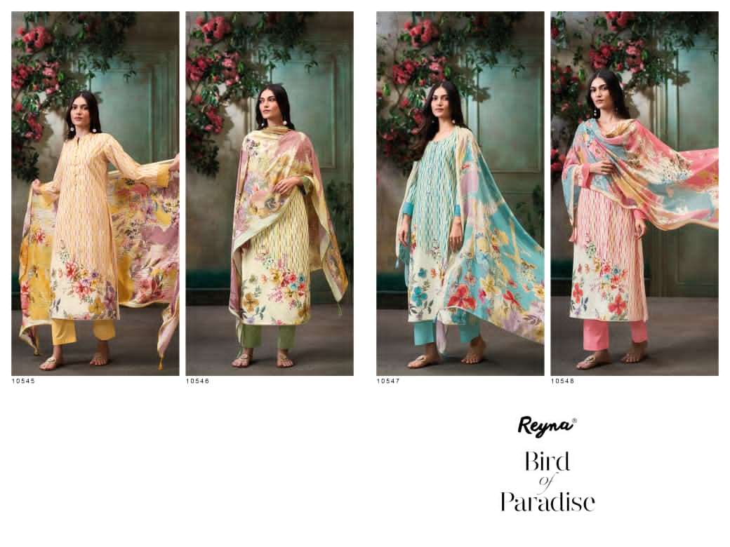 Reyna Brid Of Paradise Cotton Dress Material