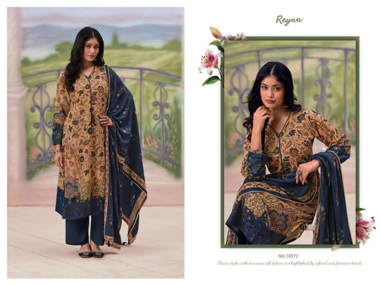 Reyna Fabrics Jugnu Premium Pure Banarasi Mal Dress Material