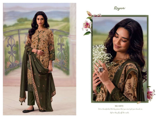 Reyna Fabrics Jugnu Premium Pure Banarasi Mal Dress Material