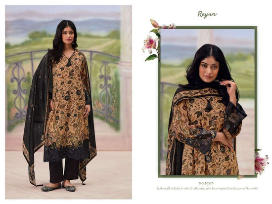Reyna Fabrics Jugnu Premium Pure Banarasi Mal Dress Material
