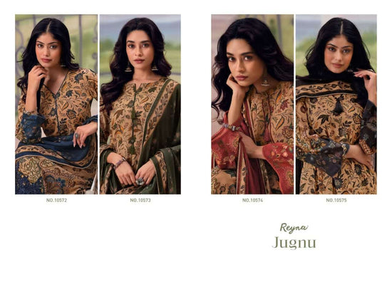 Reyna Fabrics Jugnu Premium Pure Banarasi Mal Dress Material