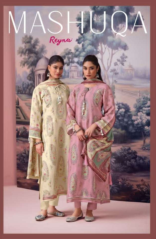 Reyna Fabrics Mashuqa Pure Linen Pakistani Suit - Amrah Wholesale
