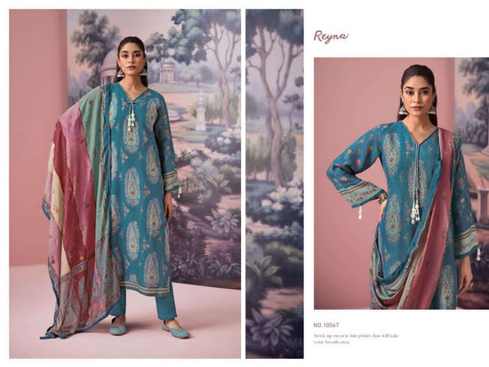 Reyna Fabrics Mashuqa Pure Linen Pakistani Suit - Amrah Wholesale