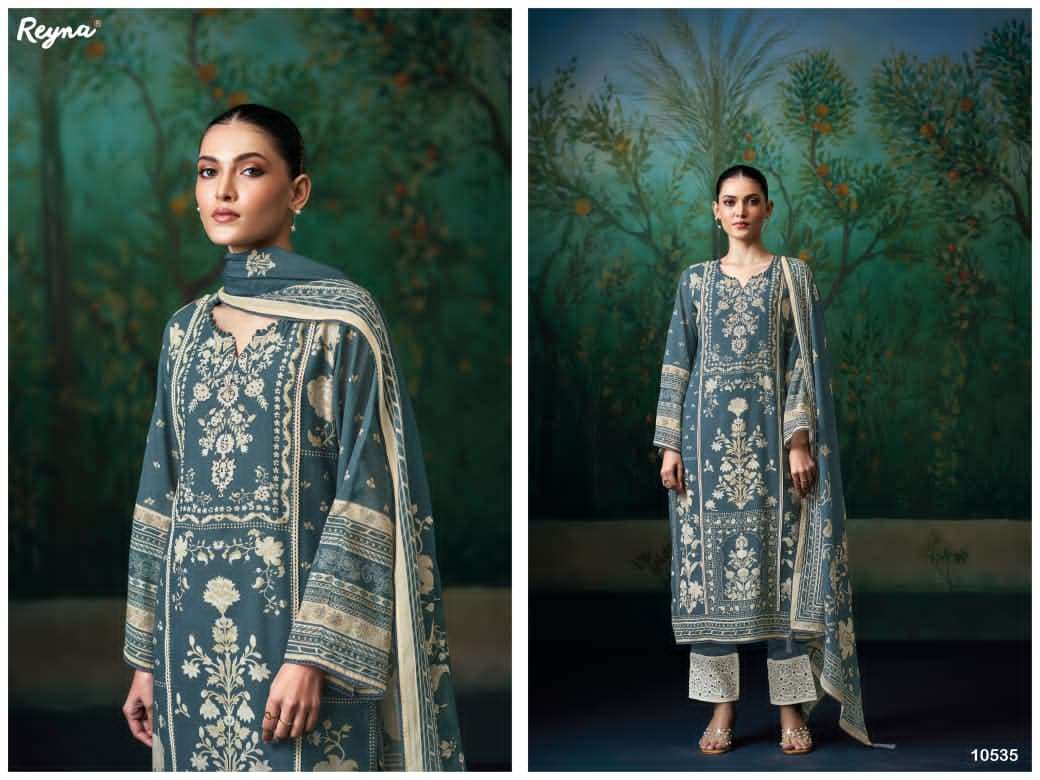 Reyna Fabrics Izhai Pure Mal Chanderi Dress Material