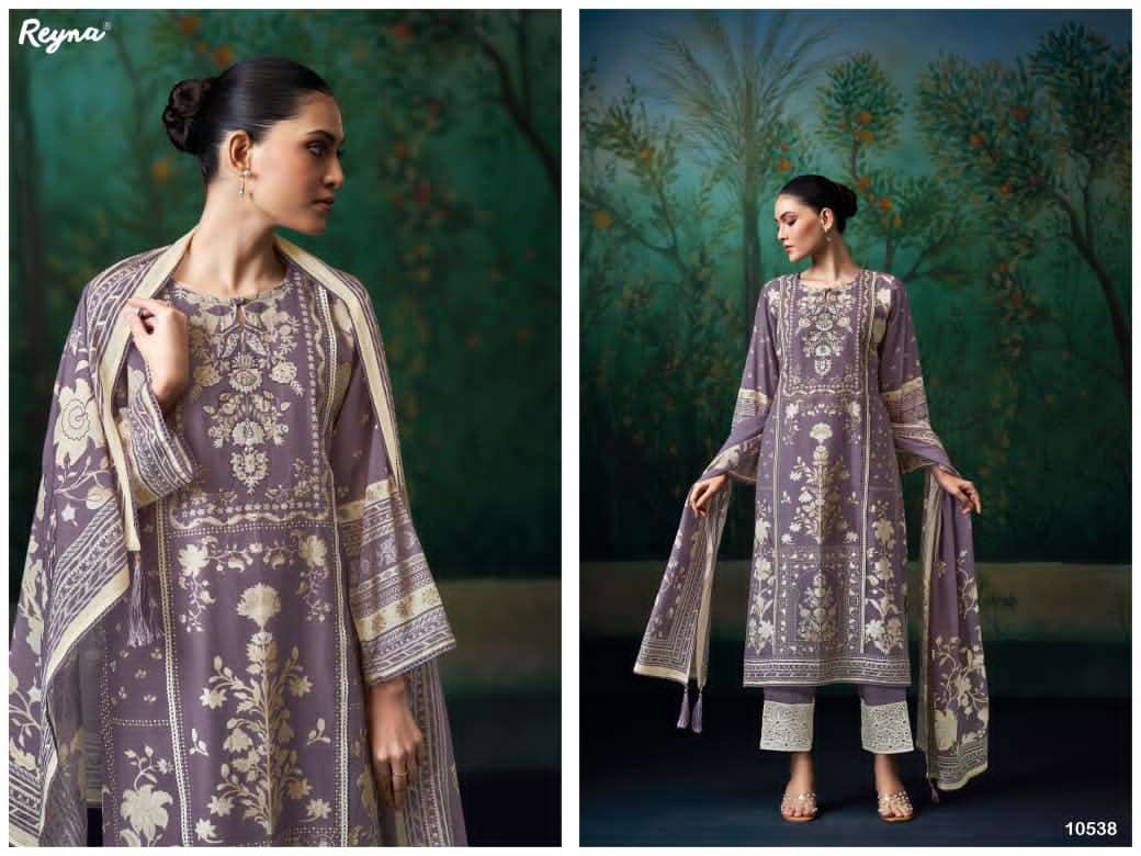 Reyna Fabrics Izhai Pure Mal Chanderi Dress Material