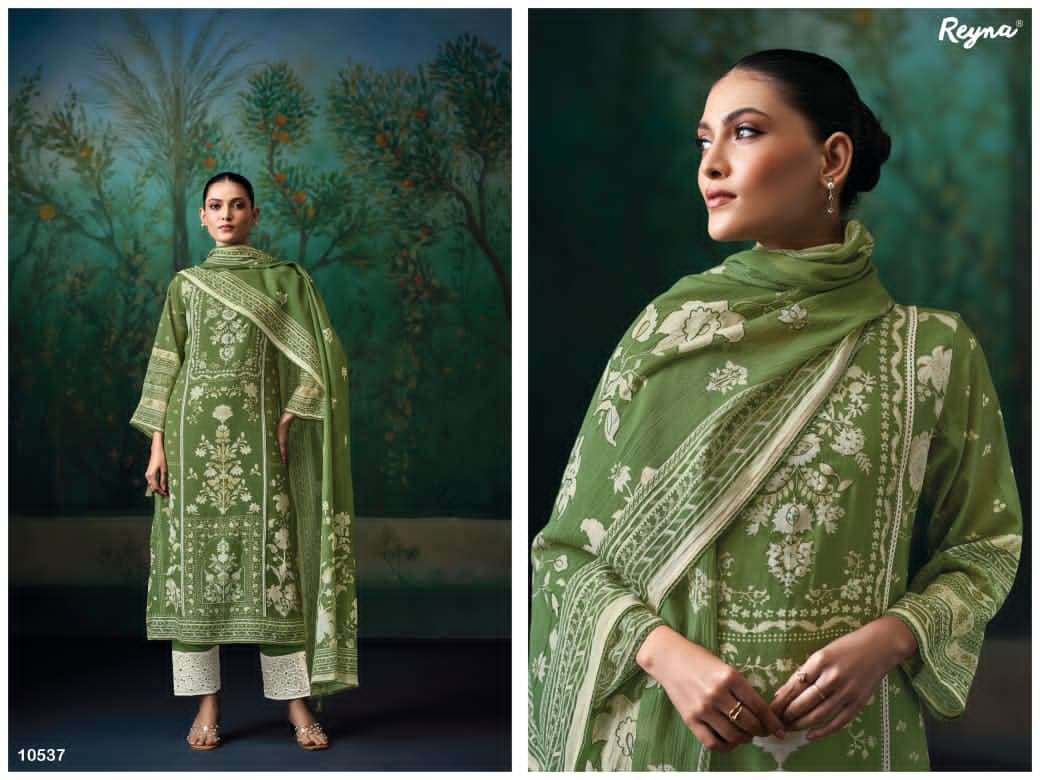 Reyna Fabrics Izhai Pure Mal Chanderi Dress Material