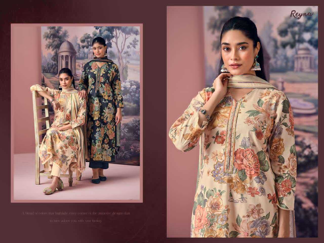 Reyna Mariam Cotton Dress Material Wholesale