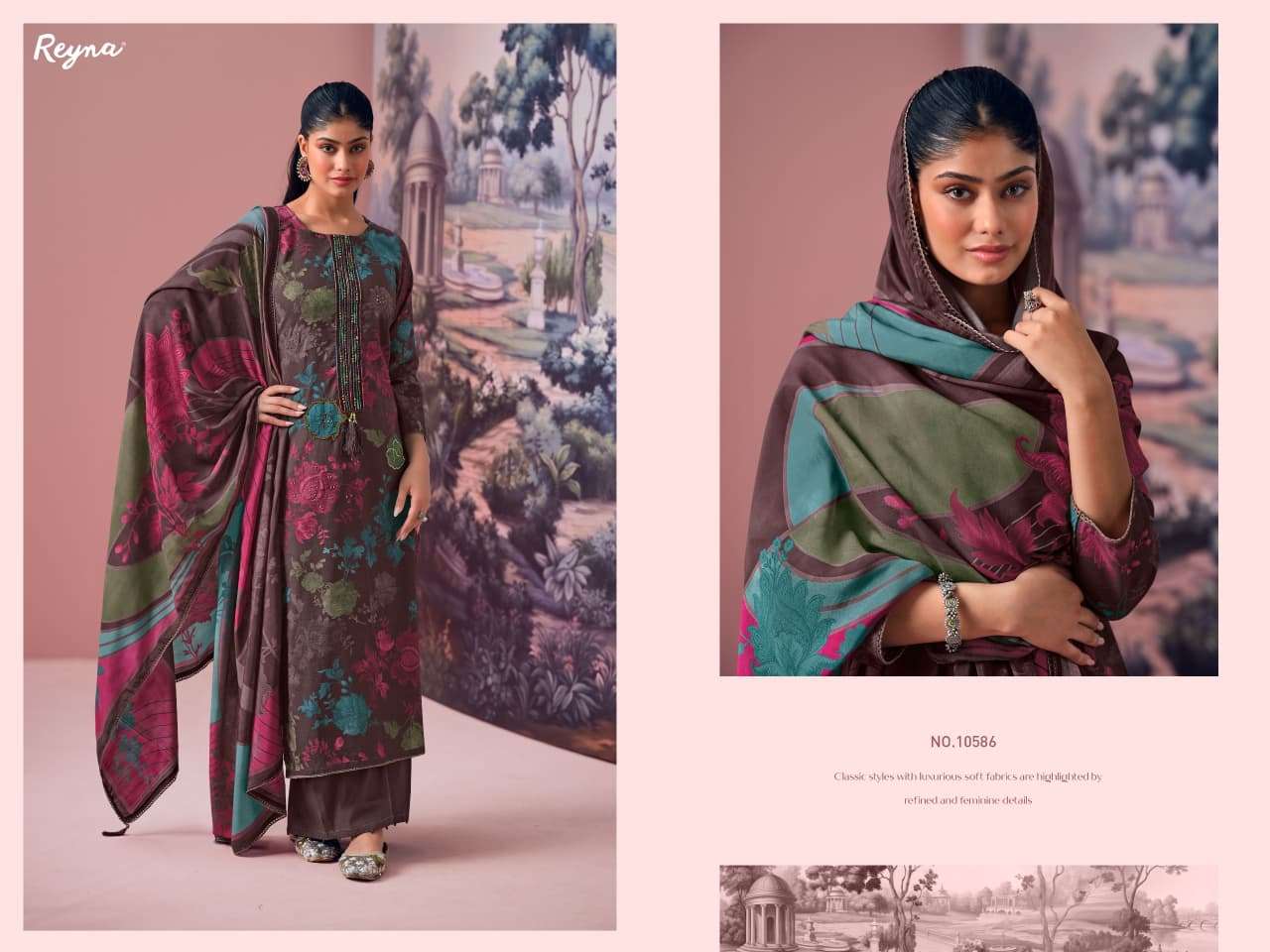 Reyna Fabrics Mehrunissa New Superior Cotton Dress Material
