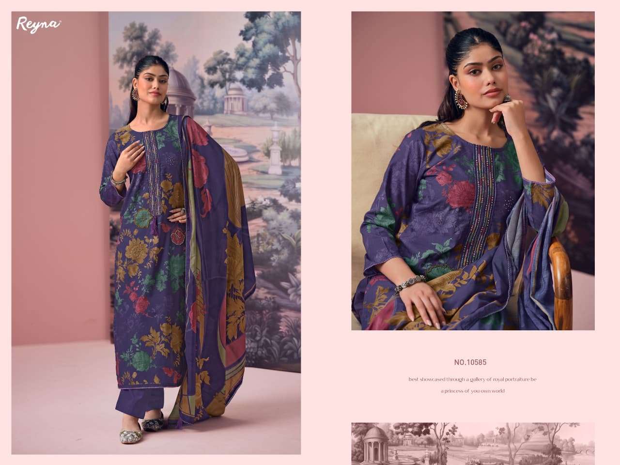 Reyna Fabrics Mehrunissa New Superior Cotton Dress Material