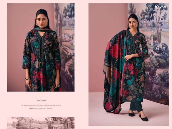 Reyna Fabrics Mehrunissa New Superior Cotton Dress Material