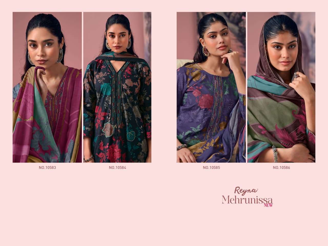 Reyna Fabrics Mehrunissa New Superior Cotton Dress Material
