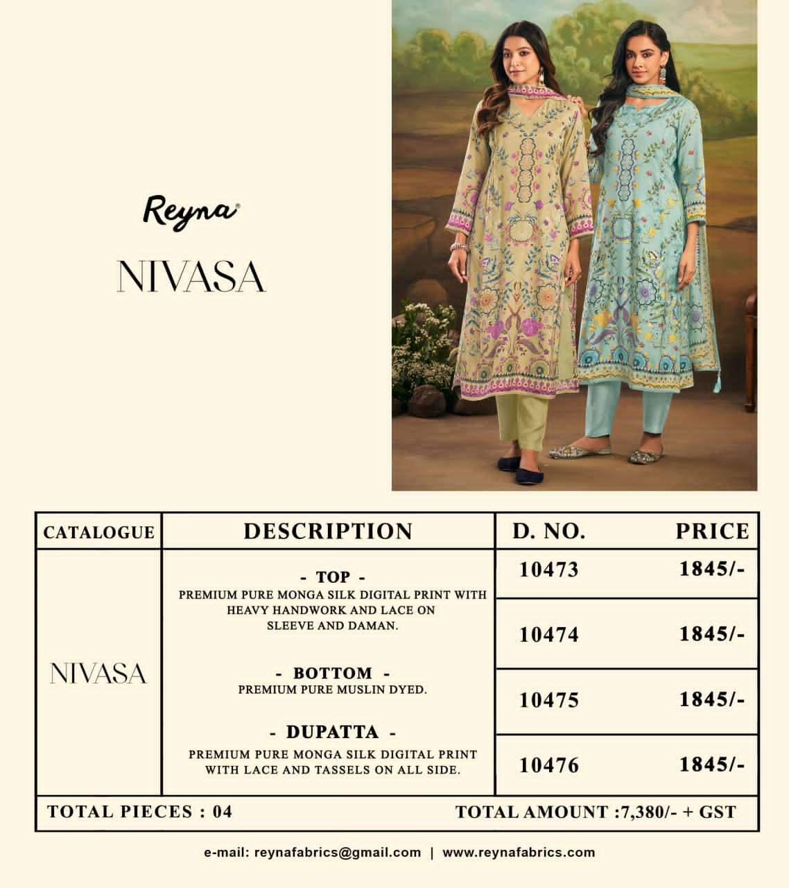 Reyna Fabrics Nivasa