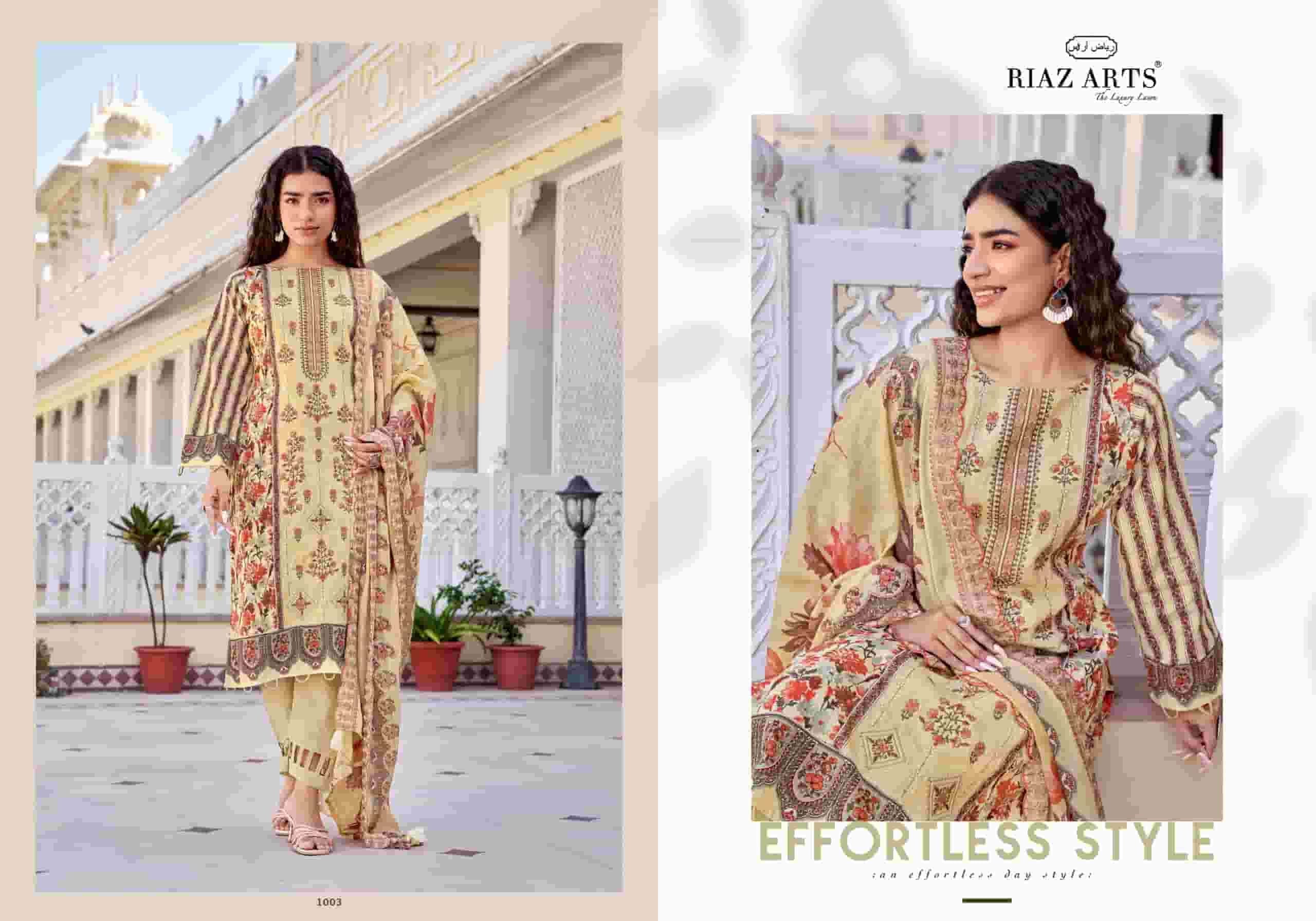 Riaz Arts Abu Rehan Exclusive Lawn Cotton Embroidery Suit