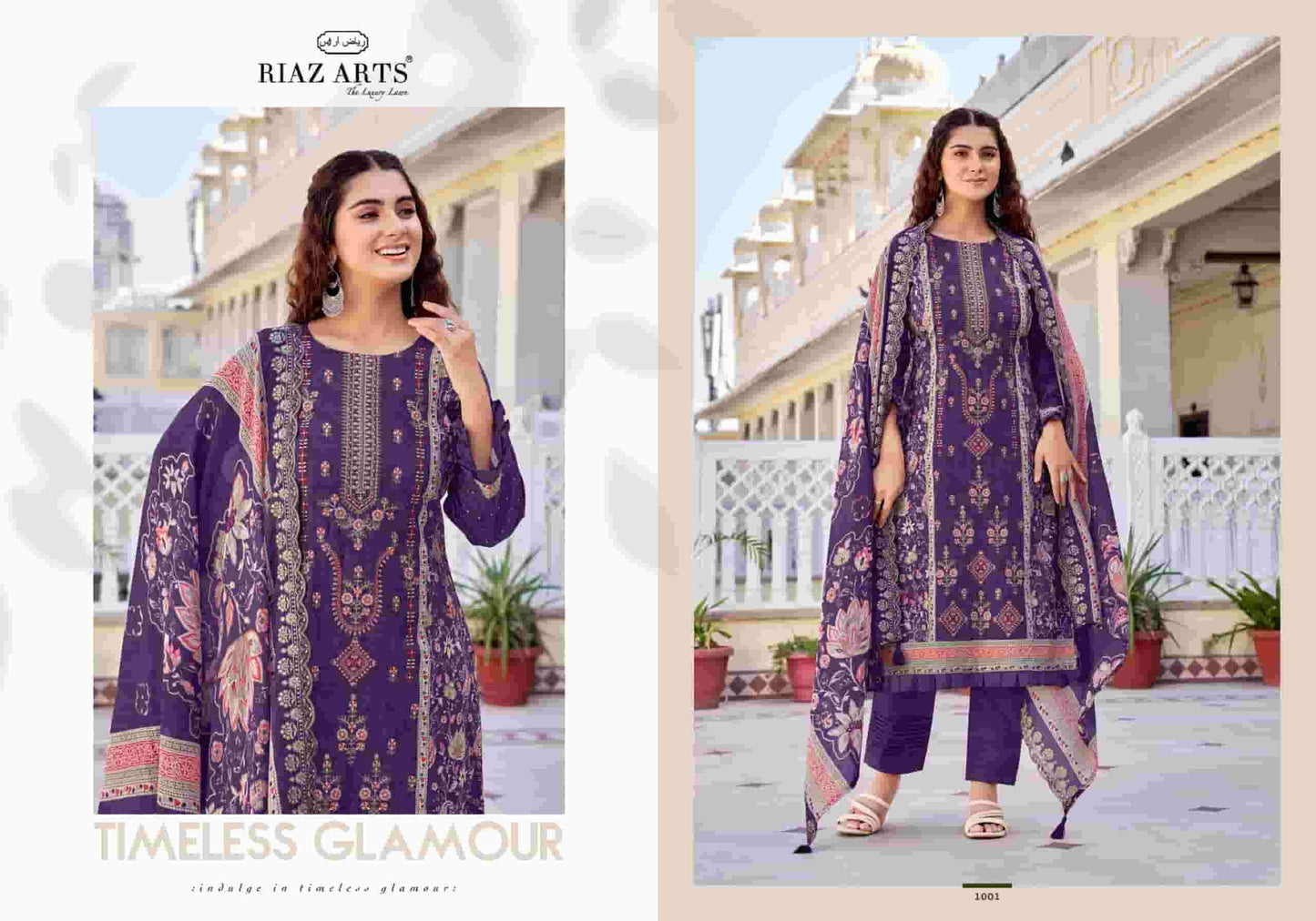 Riaz Arts Abu Rehan Exclusive Lawn Cotton Embroidery Suit