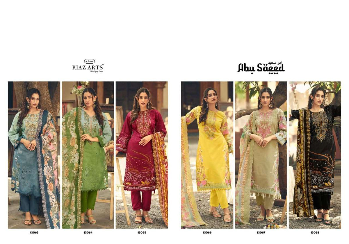 Riaz Arts Abu Saeed Readymade Cotton 3 Piece Suit - Amrah Wholesale