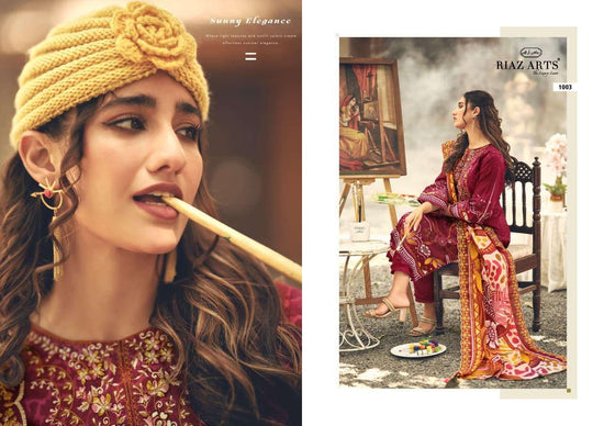 Riaz Arts Abu Saeed Readymade Cotton 3 Piece Suit - Amrah Wholesale