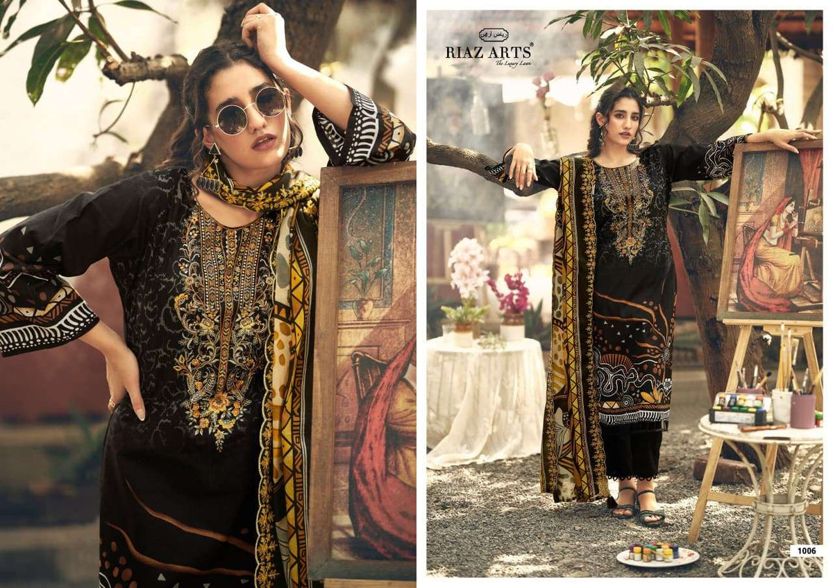 Riaz Arts Abu Saeed Readymade Cotton 3 Piece Suit - Amrah Wholesale