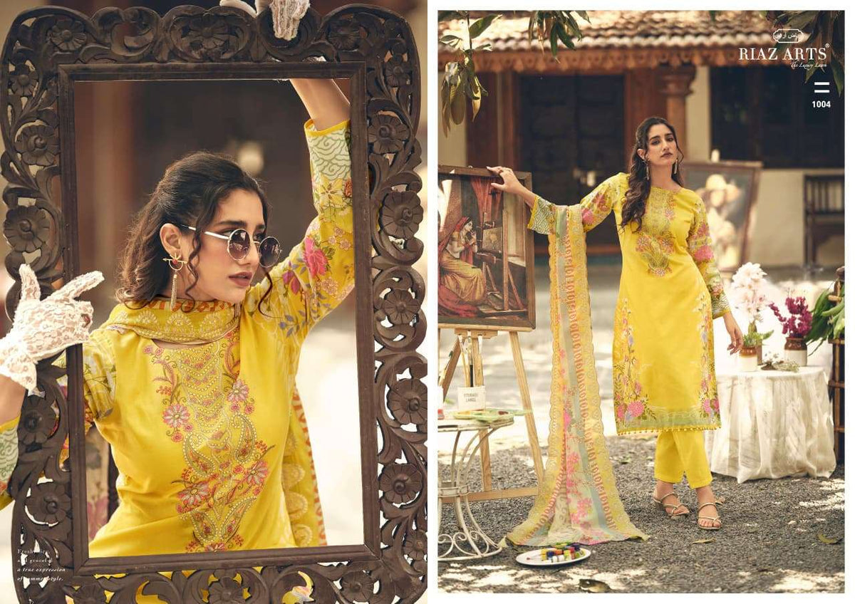 Riaz Arts Abu Saeed Readymade Cotton 3 Piece Suit - Amrah Wholesale