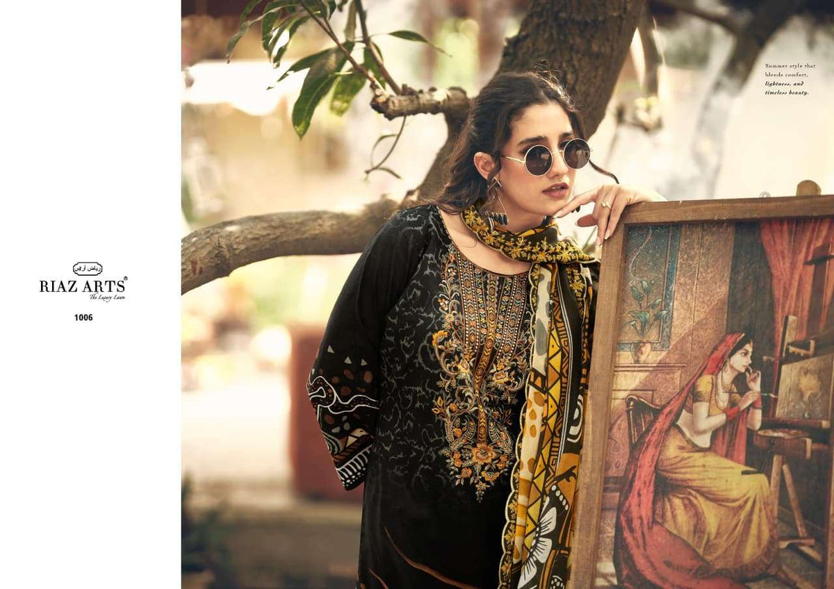 Riaz Arts Abu Saeed Readymade Cotton 3 Piece Suit - Amrah Wholesale