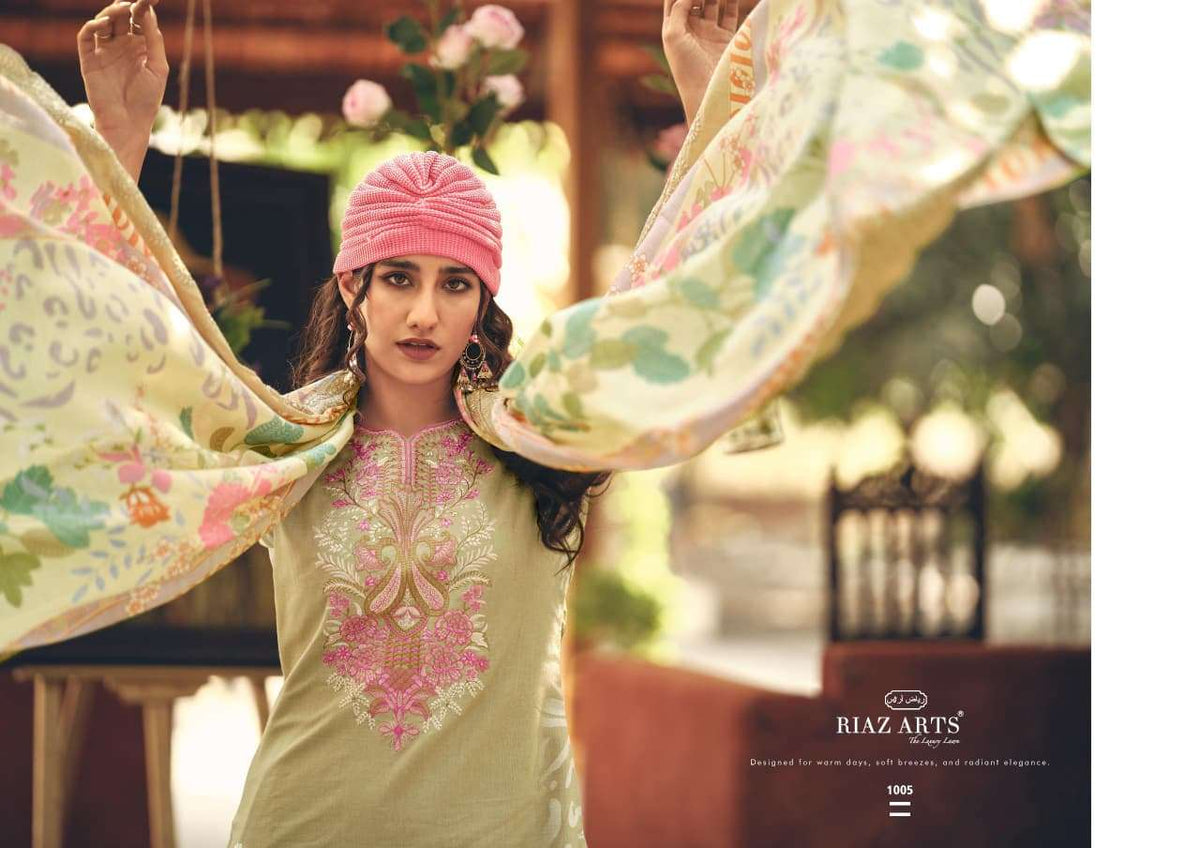 Riaz Arts Abu Saeed Readymade Cotton 3 Piece Suit - Amrah Wholesale