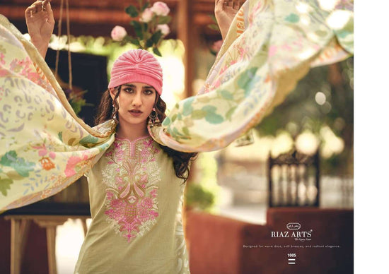Riaz Arts Abu Saeed Readymade Cotton 3 Piece Suit - Amrah Wholesale