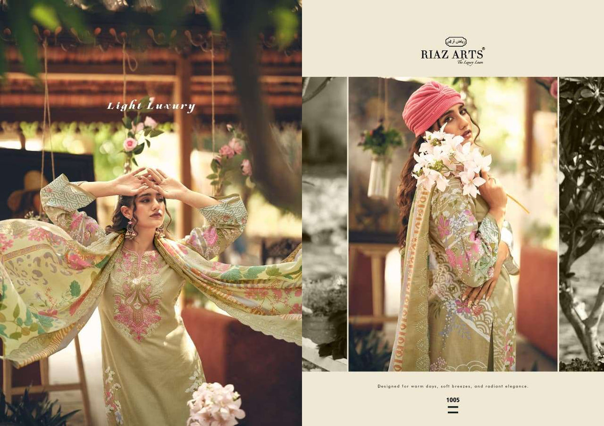 Riaz Arts Abu Saeed Readymade Cotton 3 Piece Suit - Amrah Wholesale