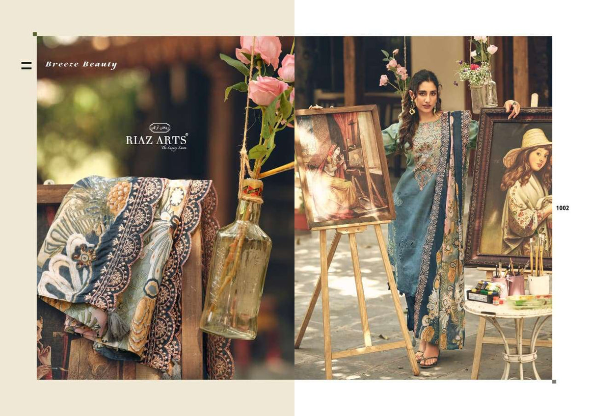 Riaz Arts Abu Saeed Readymade Cotton 3 Piece Suit - Amrah Wholesale