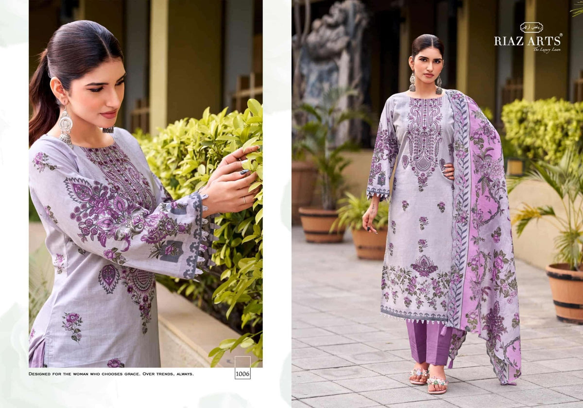 Riaz Arts Abu Saeed Vol 2 Cotton Pakistani Suit - Amrah Wholesale