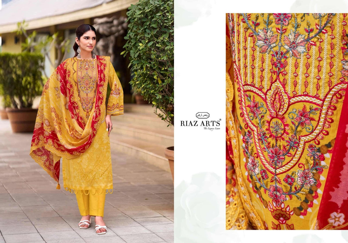 Riaz Arts Abu Saeed Vol 2 Cotton Pakistani Suit - Amrah Wholesale