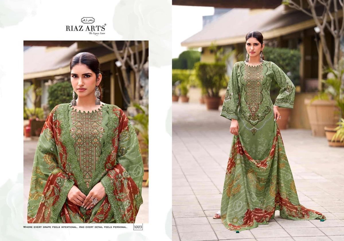 Riaz Arts Abu Saeed Vol 2 Cotton Pakistani Suit - Amrah Wholesale