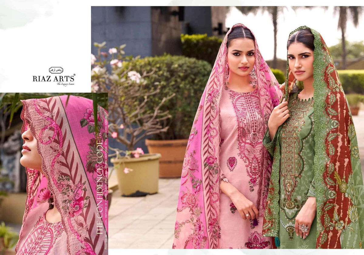 Riaz Arts Abu Saeed Vol 2 Cotton Pakistani Suit - Amrah Wholesale