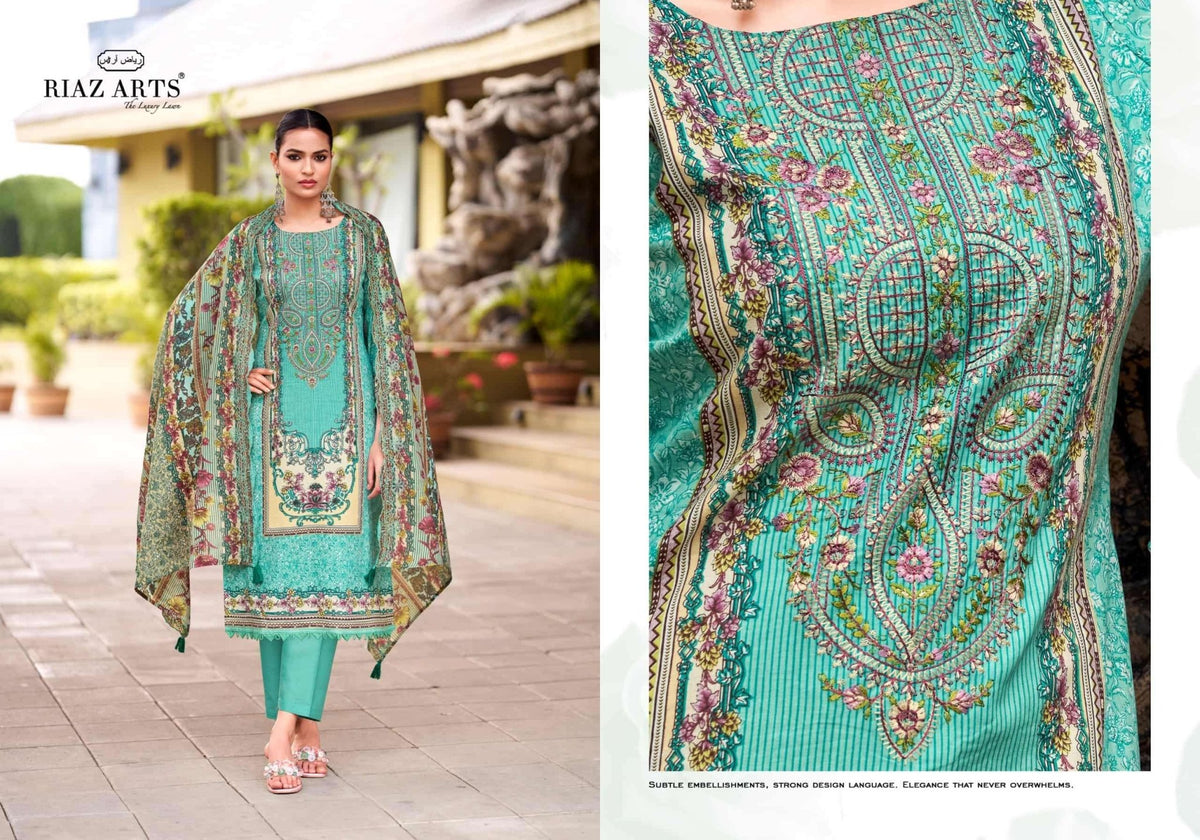 Riaz Arts Abu Saeed Vol 2 Cotton Pakistani Suit - Amrah Wholesale