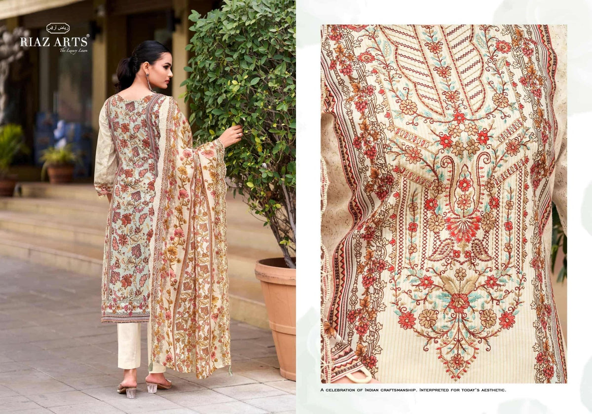 Riaz Arts Abu Saeed Vol 2 Cotton Pakistani Suit - Amrah Wholesale