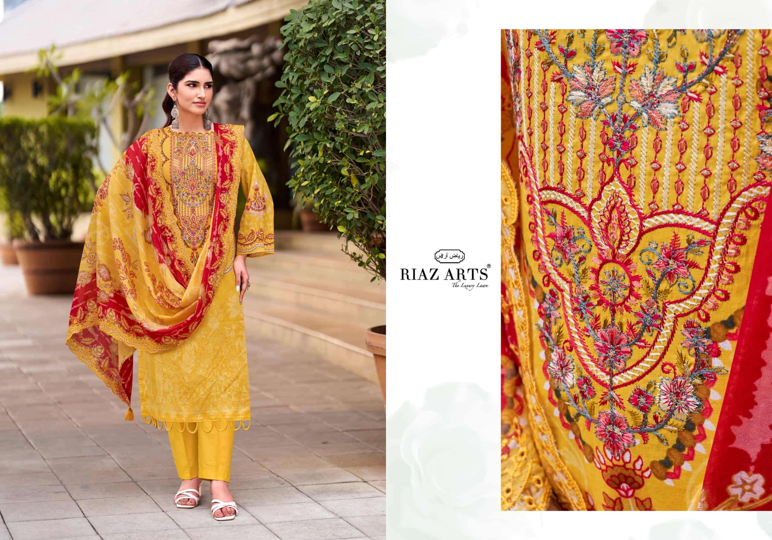 Riaz Arts Abu Saeed Vol 2 Cotton Pakistani Suit